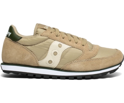 Tenis Saucony Jazz Low Pro Mujer Zapatos Originales Khaki / Verde México MX-504-TR